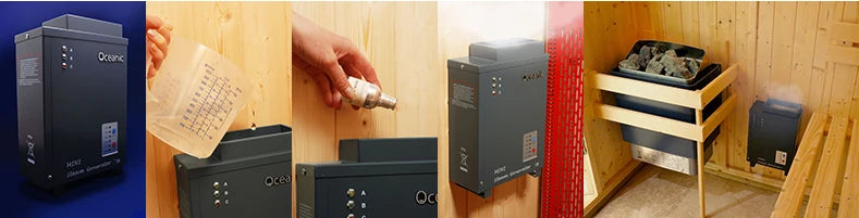 Oceanic Mini Electric Sauna Aroma Steam Generator 500W 750W 1KW small steam generator for sale