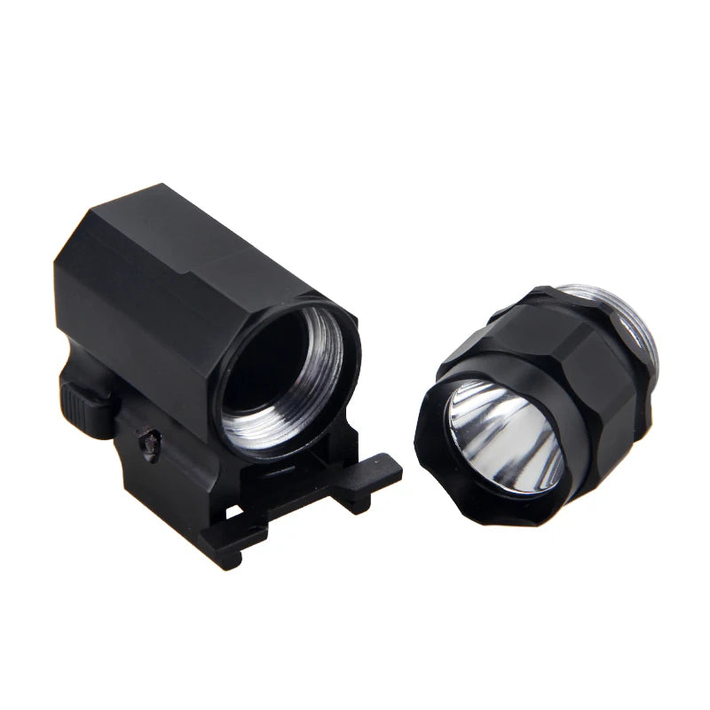 Tactical 2000Lm LED Weapon Light Pistol Lanterna Rifle Airsoft Flashlight Fit Weaver/Picatinny Rails for Hand Gun Hunting