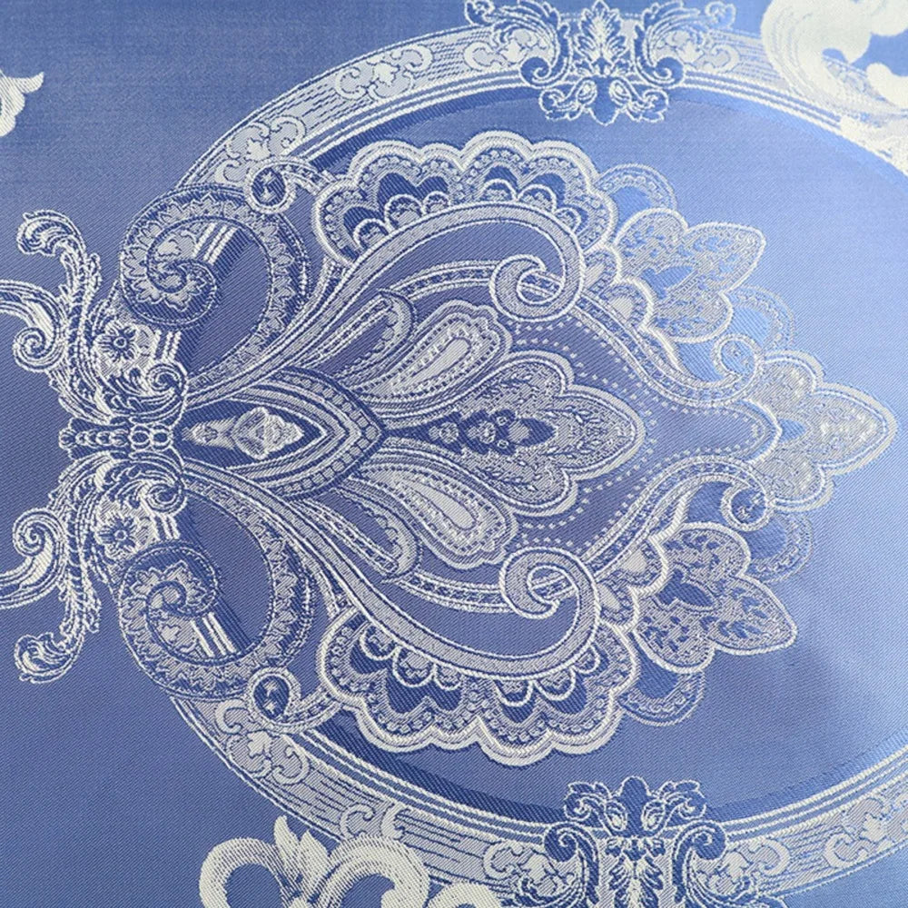Satin Jacquard Bedding Set Luxury Bed Linens European Style Duvet Cover Queen King Size For Adults