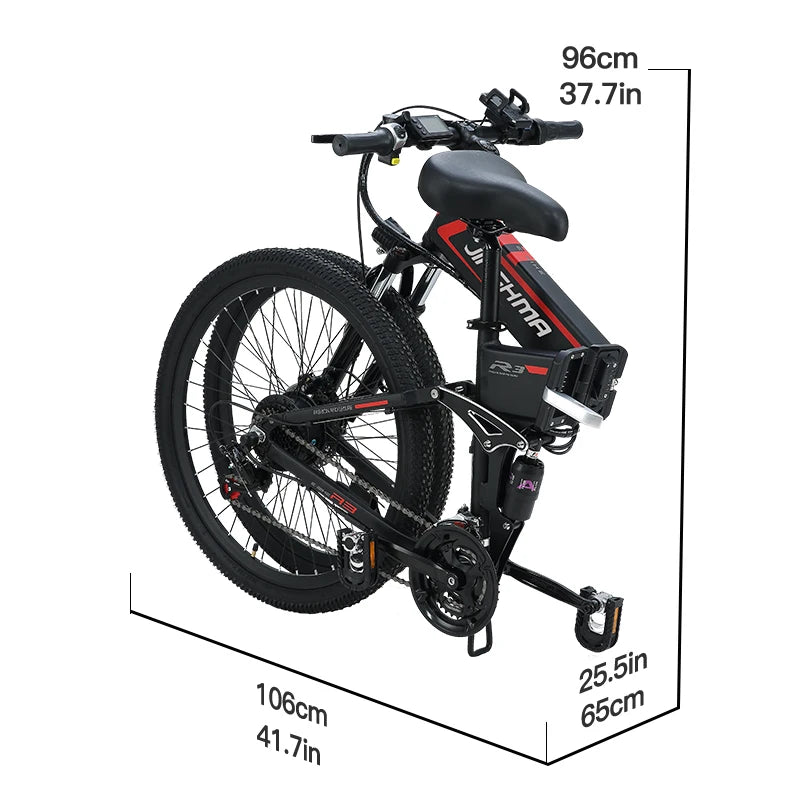 Bicycles bike electric bicycle Mountain ebike folding Foldable 800w  48V20ah lithium battery adult Bikes 26inch e bike mtb