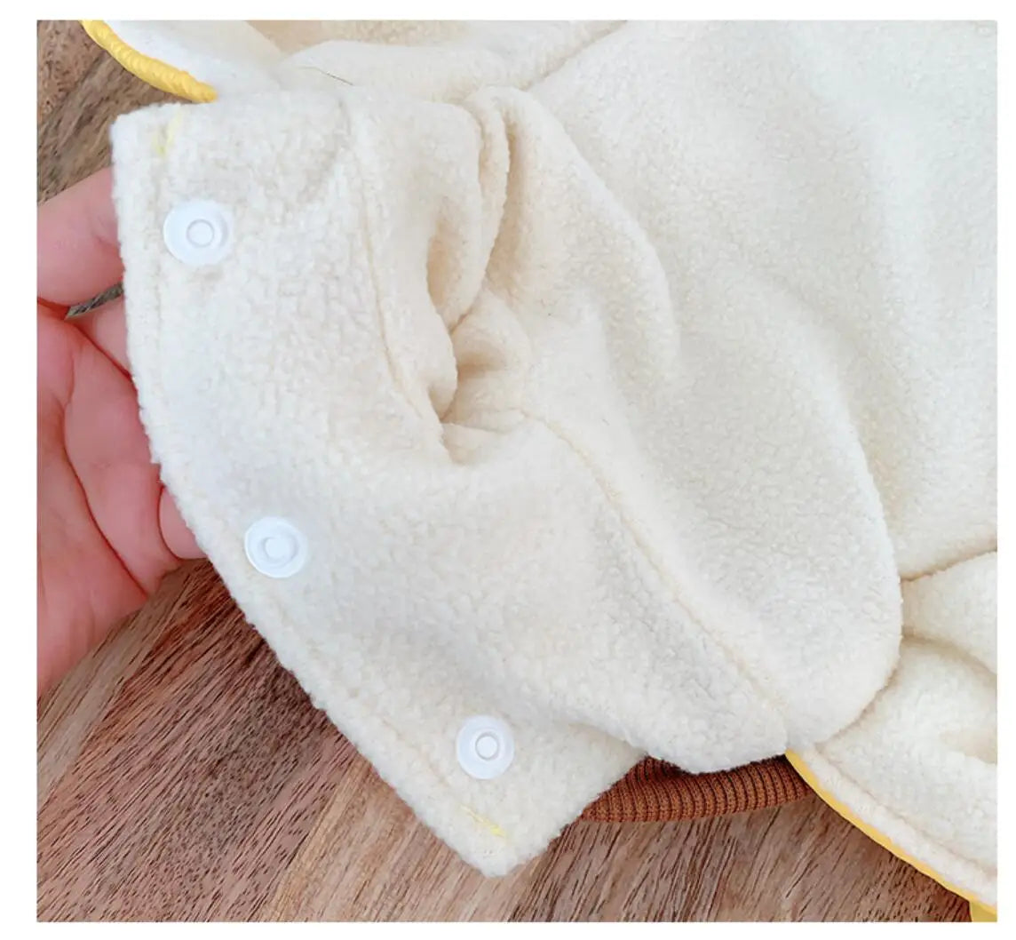 Winter Dog Pets Clothing Thicken Warm Dog Clothes Jumpsuit Outfit Puppy Yorkshire Small Dog Costume Funny Pet Coat Jacket