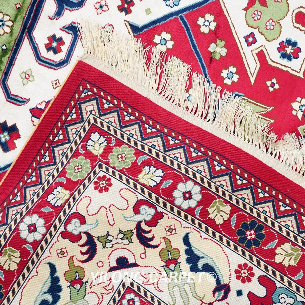 Yilong 14'x20' Oversize Silk Oriental Rug Handwoven Afghan Rug Carpet Home Office (TJ325A)