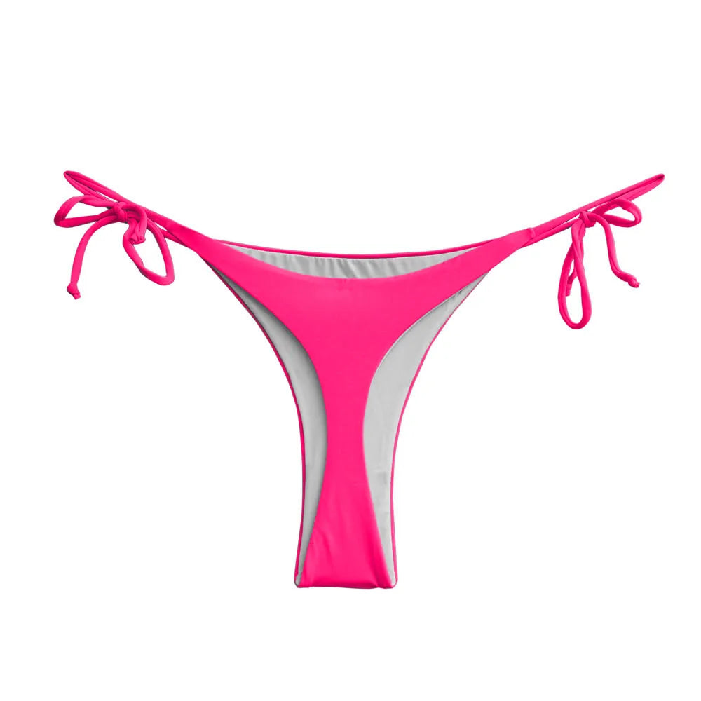 Wholesale Womens Bikini Bottoms Sexy Swimsuit Thong Vintage Swimwear Black Brazilian Biquini Designer Bikinis T-back Cheeky