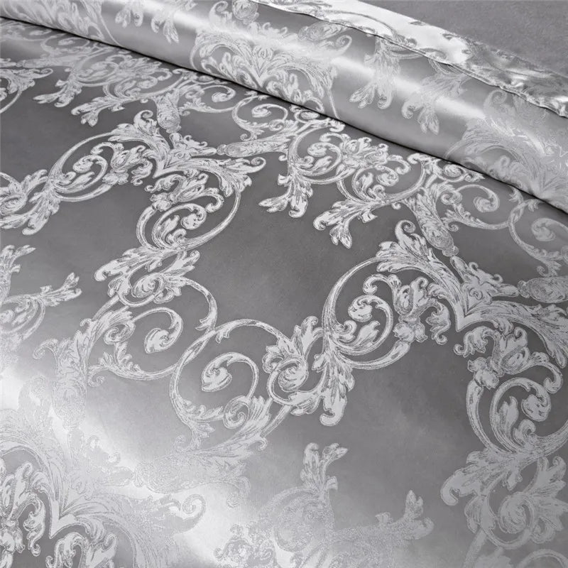 Claroom Jacquard Bedding Set Queen King Size Duvet Cover Bed set Quilt High Quality Luxury Gold Colour 2/3pcs Comforter