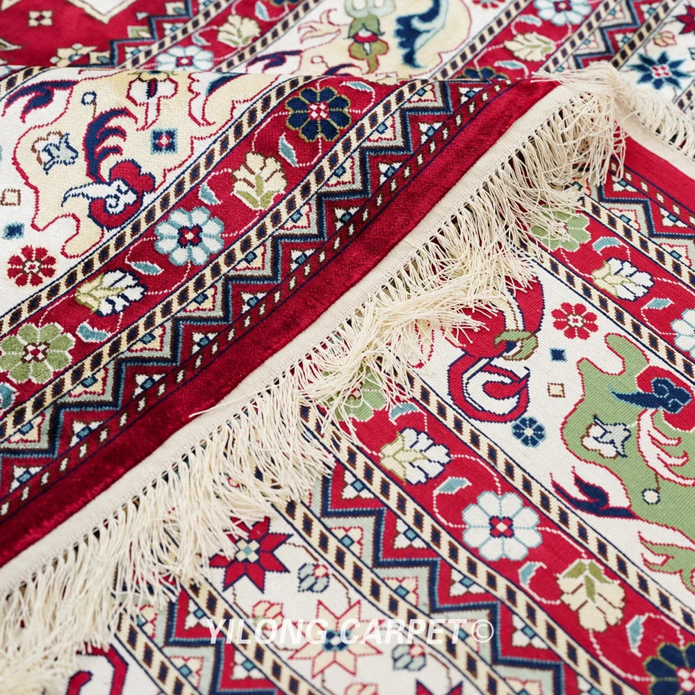 Yilong 14'x20' Oversize Silk Oriental Rug Handwoven Afghan Rug Carpet Home Office (TJ325A)