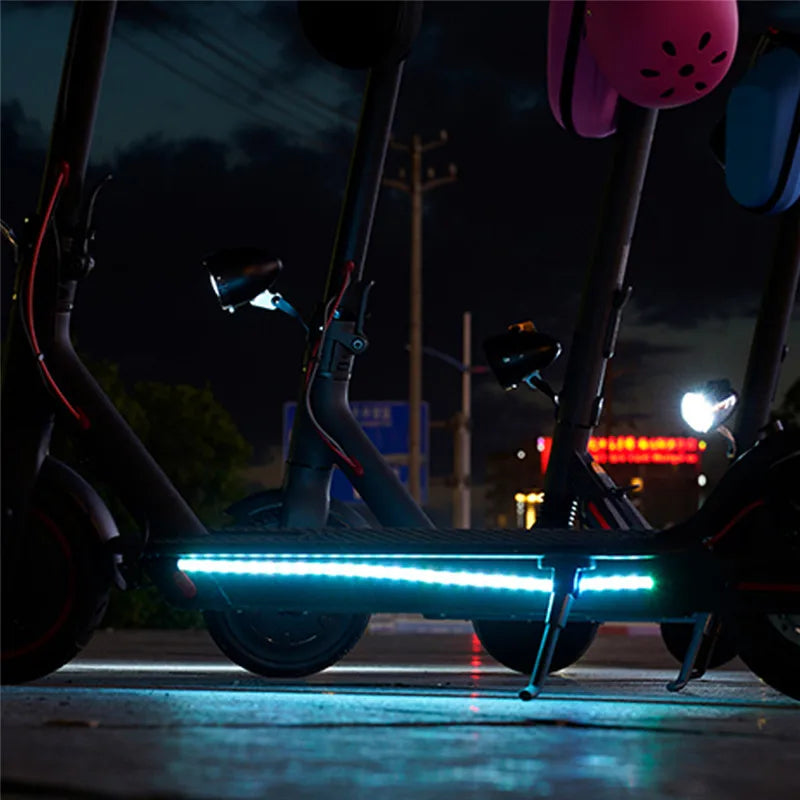 Electric Scooter LED Strip Flashlight Bar Lamp for Xiaomi M365 1S Pro 2 Scooter Skateboard Safety Warning Replacement Parts