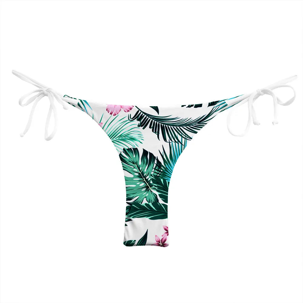 Wholesale Womens Bikini Bottoms Sexy Swimsuit Thong Vintage Swimwear Black Brazilian Biquini Designer Bikinis T-back Cheeky