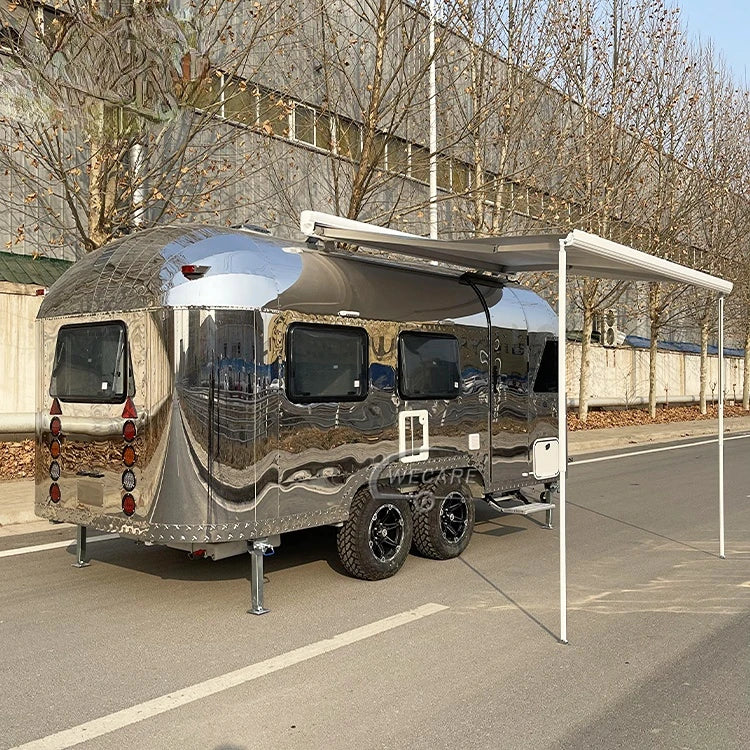 Wecare Motor Home RV Motorhomes RVs Campers Motorhomes Caravans RV Airstream Travel Off Road Camper Trailer with Bathroom
