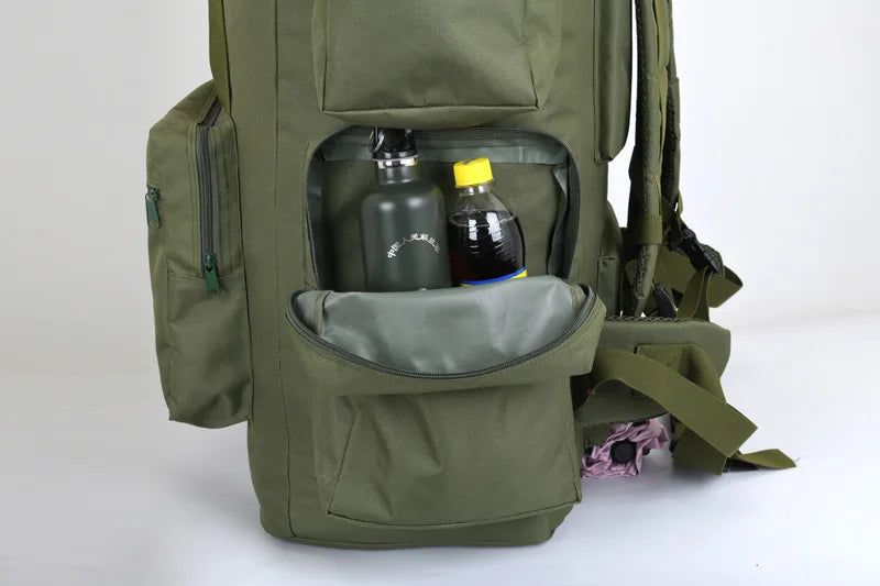 130L Extra Large Capacity Outdoor Backpack Men's Travel Backpack Luggage Bag Check in Camping Exercise Camo Backpack