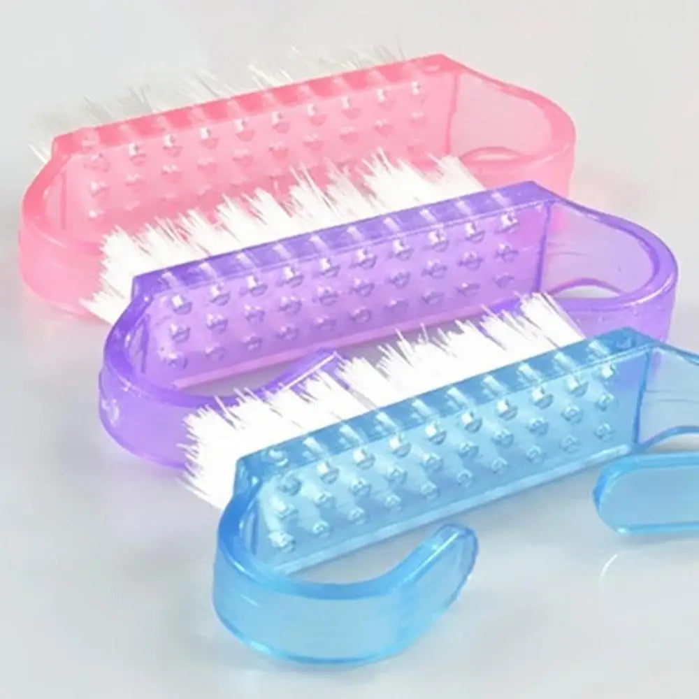 Nail Art Brush Portable Trumpet Horn Handle Nail Art Dust Cleaning Brush Manicure Pedicure Tool