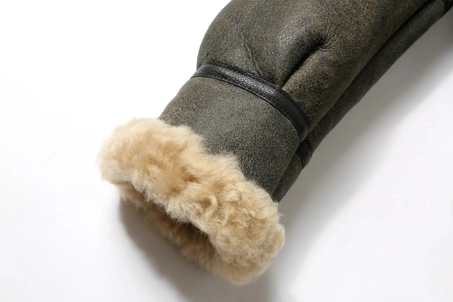 100% Natural Sheepskin Leather Jacket Winter Coat Real Fur Warm Explosive Style Sherpa Men's Large Motorcycle Fashion