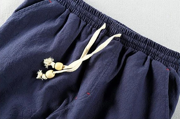 Fashion New In Sale Trousers for Men Cotton Linen Wrinkle Black Summer Casual Pants Man Korean Style Aesthetic Stylish Trend Y2k