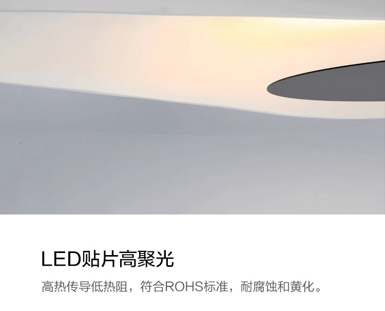 Italian Design Irregular Pendant Light for Dining Table Living Room Restaurant Black White Hanging Light Kitchen Island Lighting