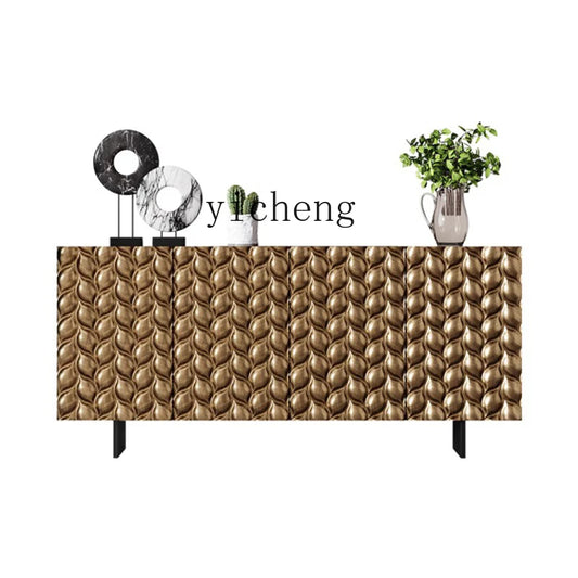 XL Light Luxury Sideboard Cabinet Post-Modern Storage Organizer Entrance Cabinet Bedroom Solid Wood TV Cabinet