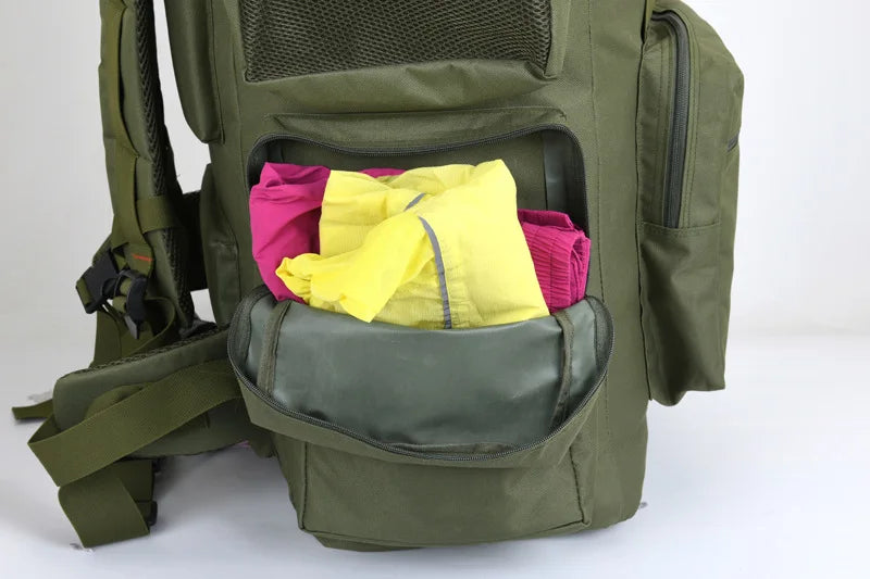 130L Extra Large Capacity Outdoor Backpack Men's Travel Backpack Luggage Bag Check in Camping Exercise Camo Backpack