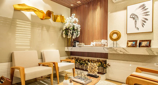 Art3d 2PCS Wood Slat Acoustic Panels 3D Fluted Sound Absorbing Wall Panel Home Decoration Use in Homes Offices Studios