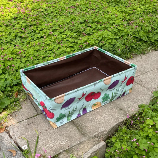 10Gallon 48L  Middle Size Vegetable Raised Bed Green Fruit Printing Animal Patters Fabric Grow Bag With Heavy Duty Handles