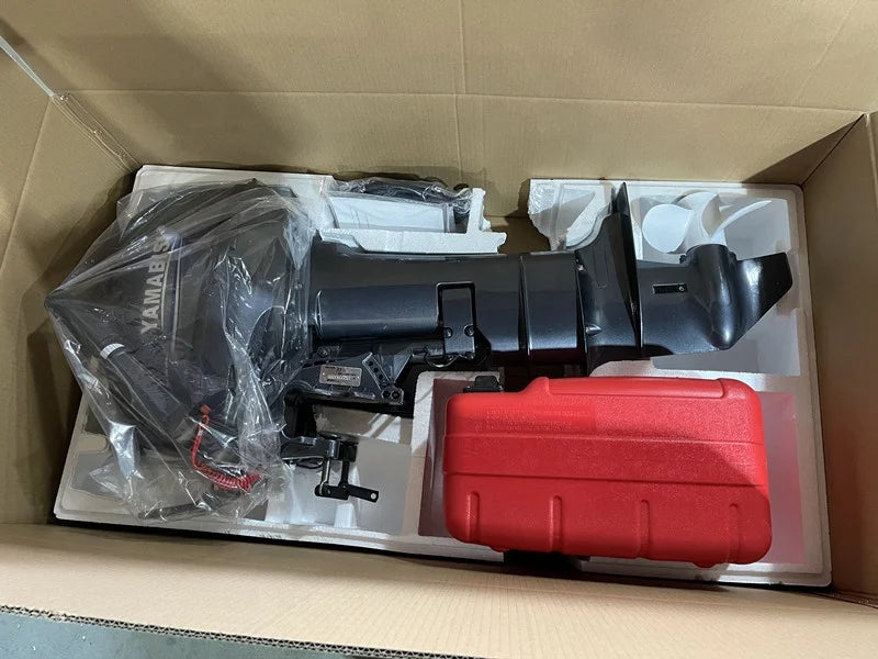 Look Here! YAMABISI 2 Stroke 15hp Outboard Motor Engine Long Shaft Boat Engine Compatible With  For Fisherman
