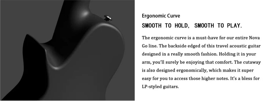 Enya Nova Go Mini Carbon Fiber Acoustic Guitar 1/4 Size Travel Acustica Guitarra w/Beginner Kids Starter Bundle Kit of Thickened