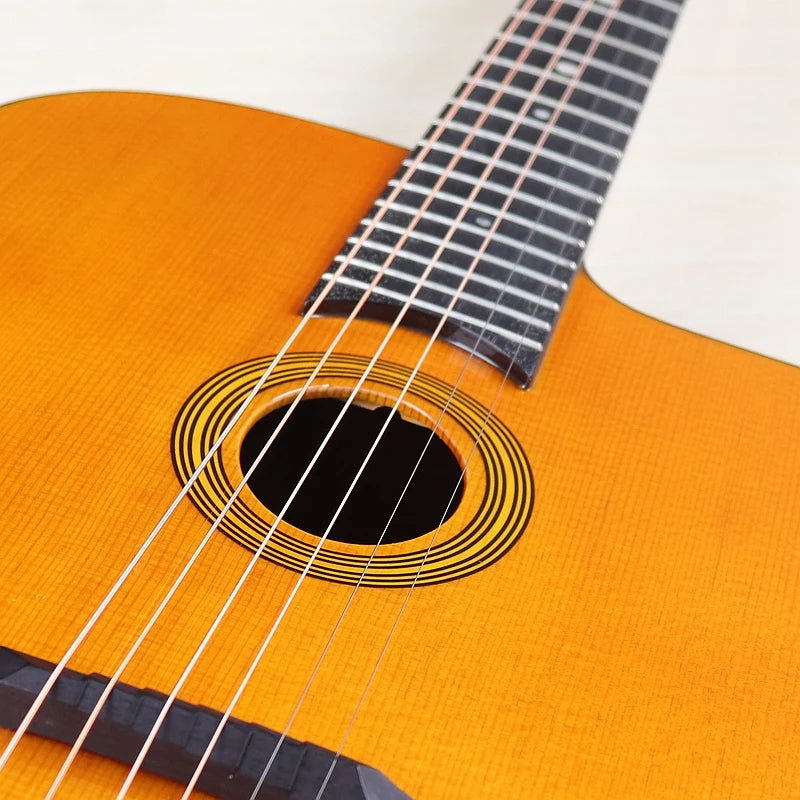 41 Inch Django Guitar Spruce Wood Top Gypsy Swing Acoustic Guitar Natural High Gloss Finish 6 String Folk Guitar Jango