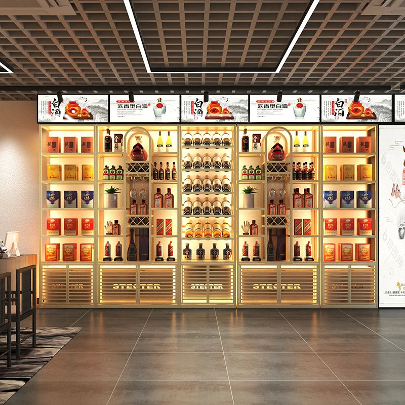 Wine Rack Bar Mini Storage Coffe Modern Cabinet Simple Liquor Minimalist Furniture Adega Barzinho Corner Restaurant Modern Patio