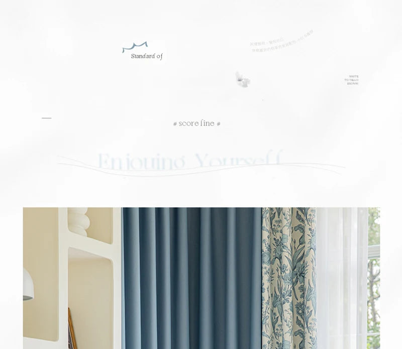 Retro Light Luxury Style Drapes Large Area Bedroom Full Blackout Curtain Home Living Room Drape Floor-to-ceiling Window Curtains