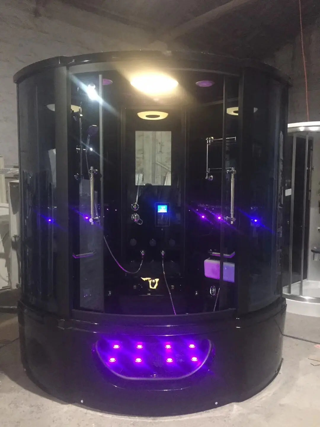 1500X1500X2150mm Luxury Steam Shower Cabin Bathroom Shower Enclosure Multi-Functional TV/DVD Wet Sauna Room 083