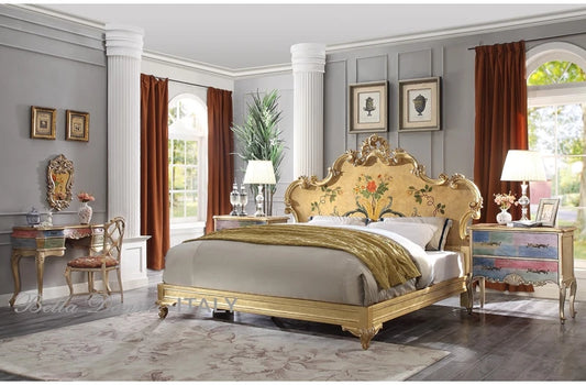 European-style Mahogany Antique Golden Heavy Industry Stickers Gold Foil Romantic Decal Texture 2m Bed