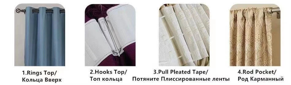Red Gilded Jacquard Thickened Chenille Patched Curtains for Living Room Bedroom French Window Villa Customization Valance