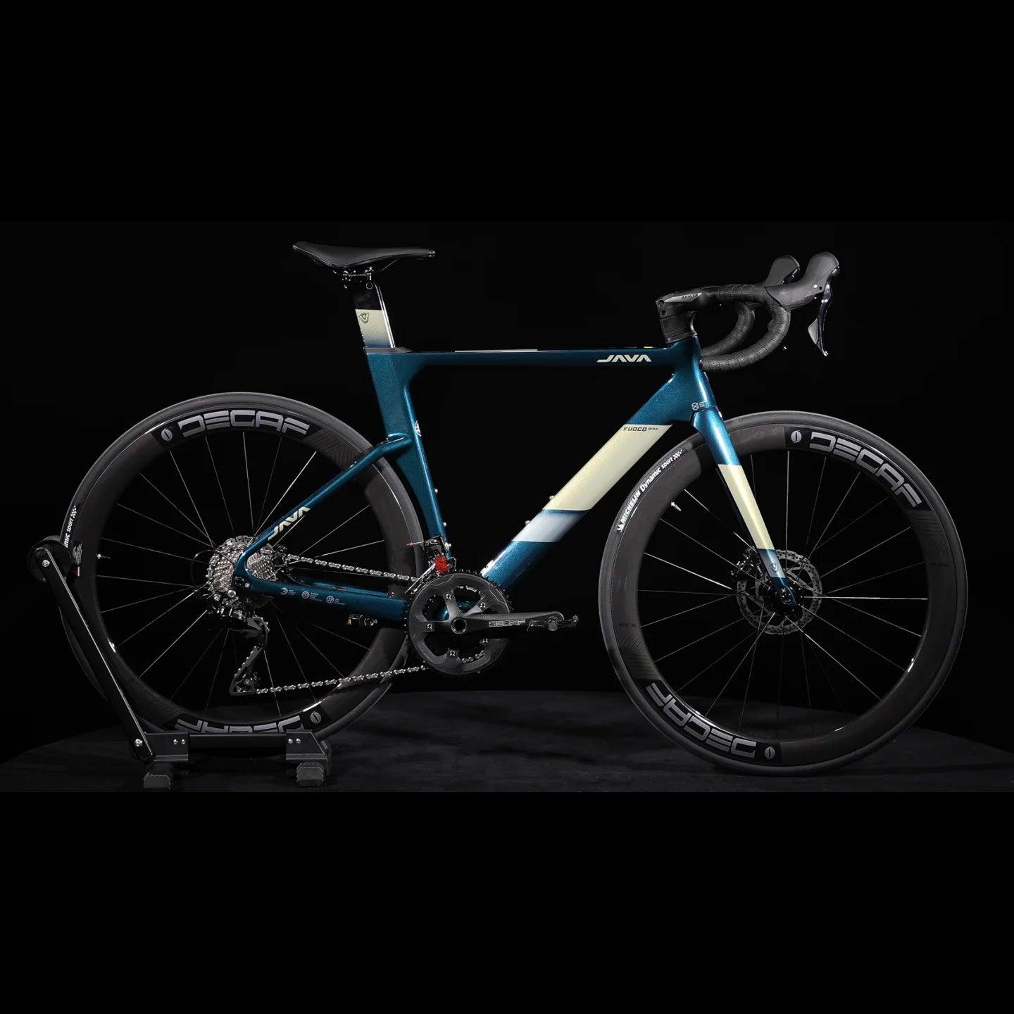 JAVA FUOCO TOP Road Bike 24 Speed Carbon Fiber Road Bicycle R7120 105 Hydraulic Disc Brake Racing Cycling Fuoco-Top DECAF UCI