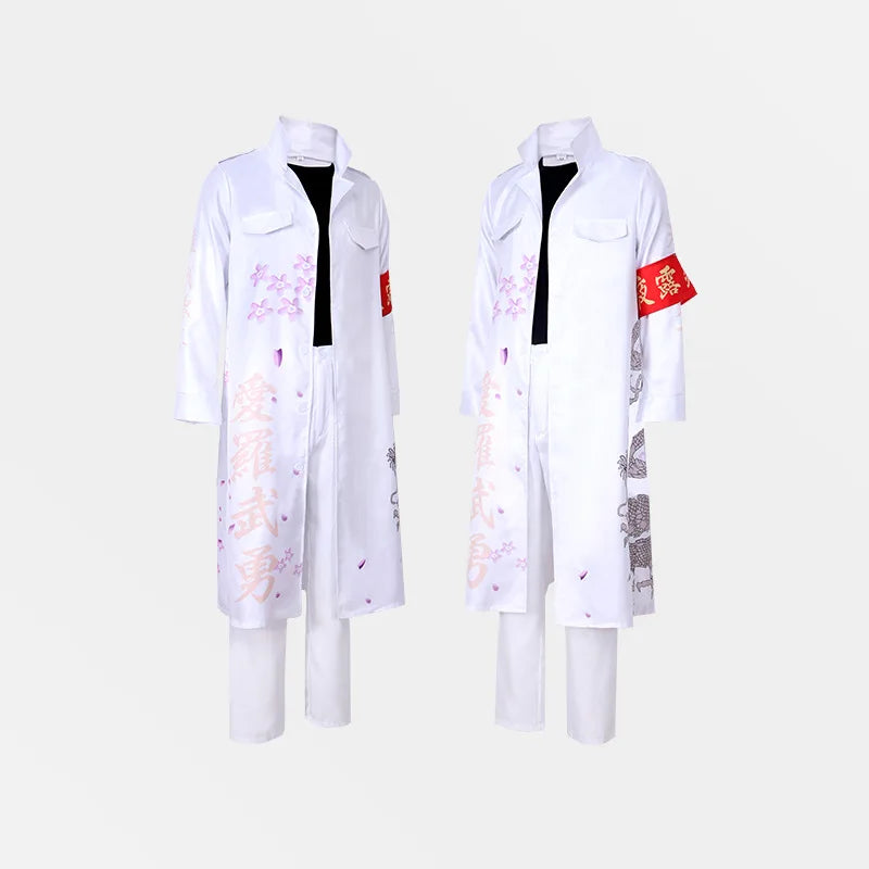 Anime Japanese Bosozoku Kimono Cosplay Costume Special Attack Uniform Coat Dragon Pattern 6 Colors Halloween Christmas Carnival