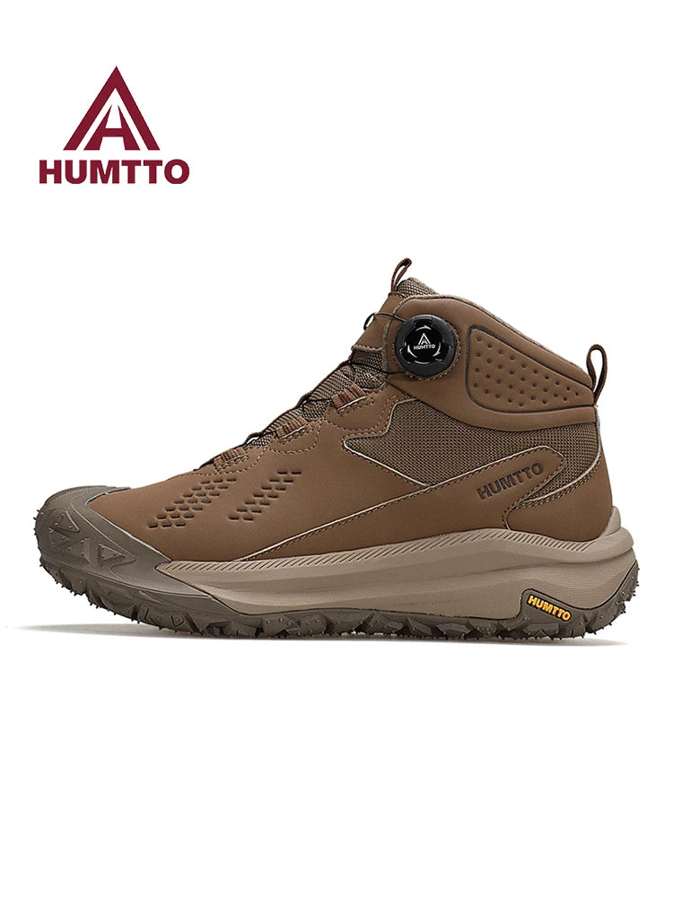 HUMTTO Hiking Shoes Men Waterproof Leather Hunting boots Women Trekking Ankle Tactical Shoes Snow boots Outdoor Sport Sneakers