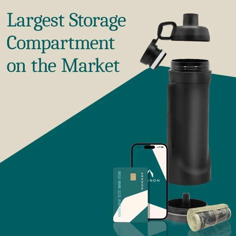 Diversion Water Bottle Tumbler Hidden Safe Coffee Mug for Cards Key Cash Valuables Money Storage Compartment Home Travel