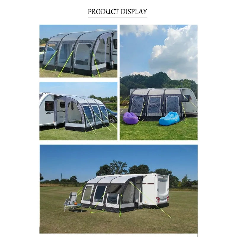 Waterproof People Camping Inflatable Caravan Air Tent Caravan RV Awning