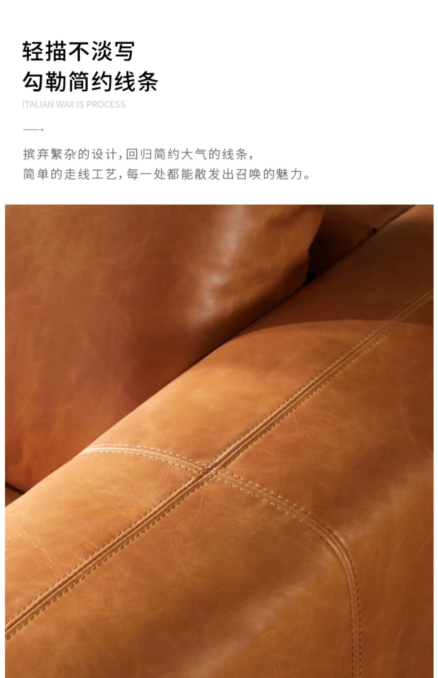 YY Post-Modern Simple Retro Oil Wax Skin Full Leather Sofa Living Room Sofa