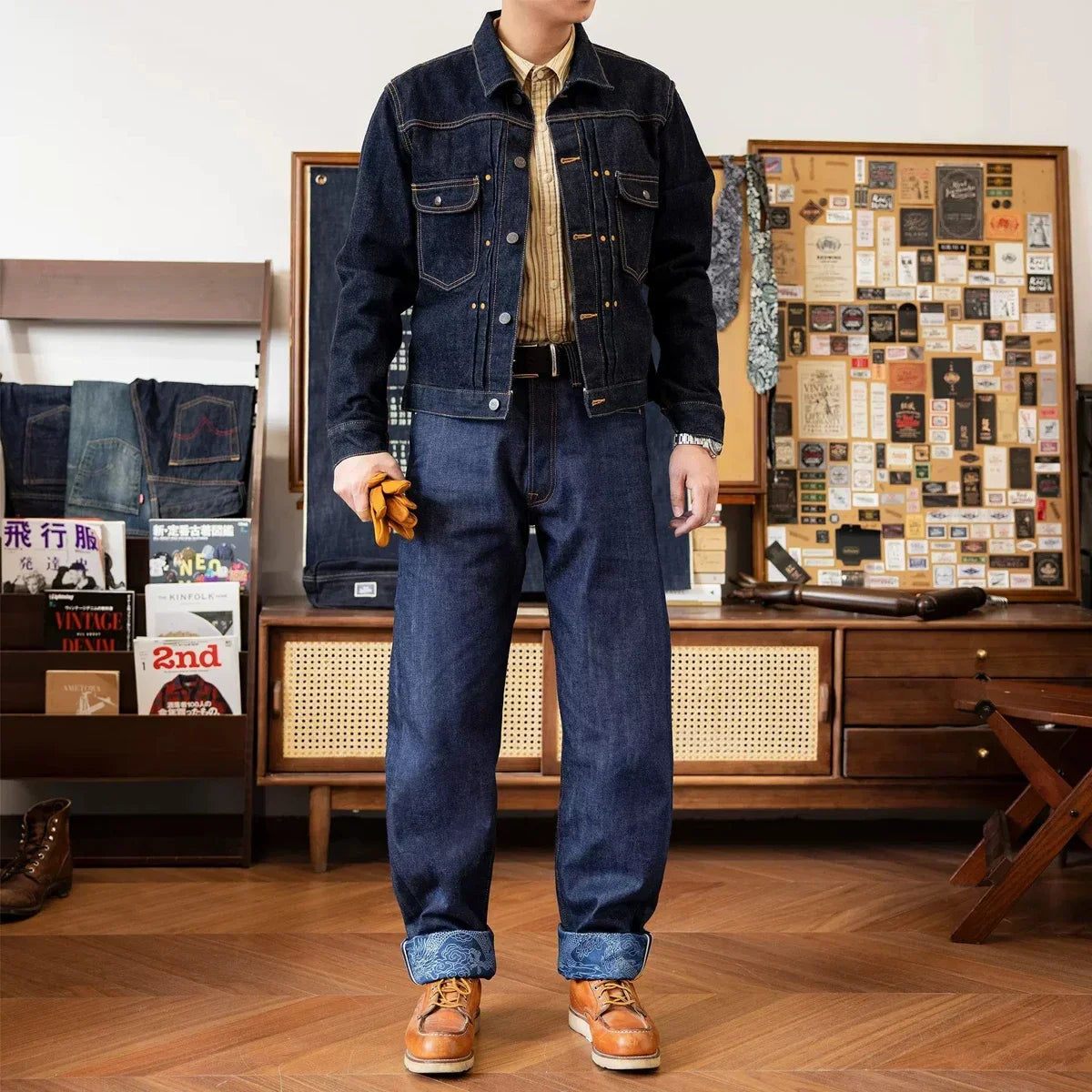 Red Tornado NOIR Year of the Dragon Limited Edition Jeans 14oz Natural Indigo Selvedge Denim Pants