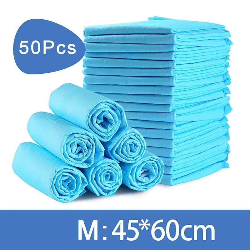 100/50/40/20PCS Absorbent Dogs Diapers Disposable Puppy Training Pee Pads Quick Dry Surface Mat Clean Cushion Dog Supplies