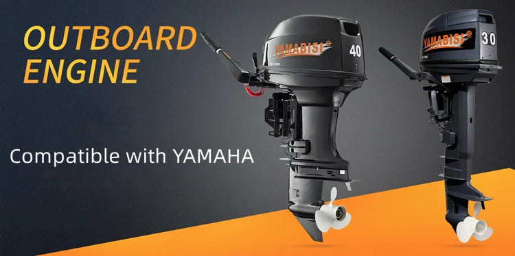 Look Here! YAMABISI 2 Stroke 15hp Outboard Motor Engine Long Shaft Boat Engine Compatible With  For Fisherman