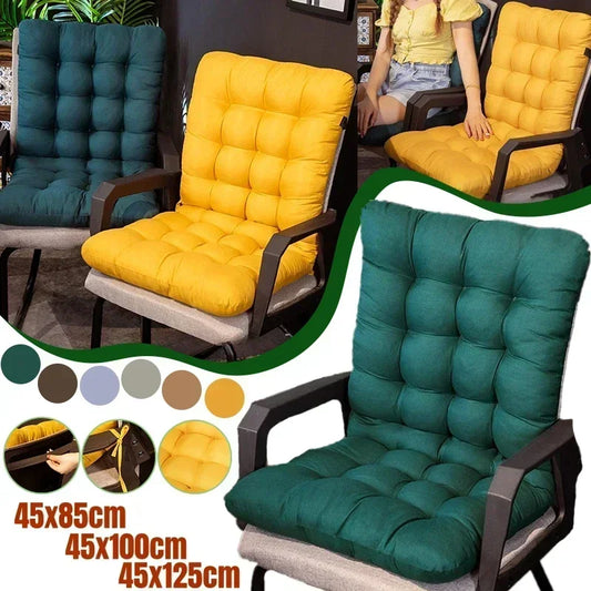 Solid Cushion Soft Comfortable Reclining Chair Cushion Outdoor Garden Chair Cushions High-Backed Chair Pads Lounger Cushion