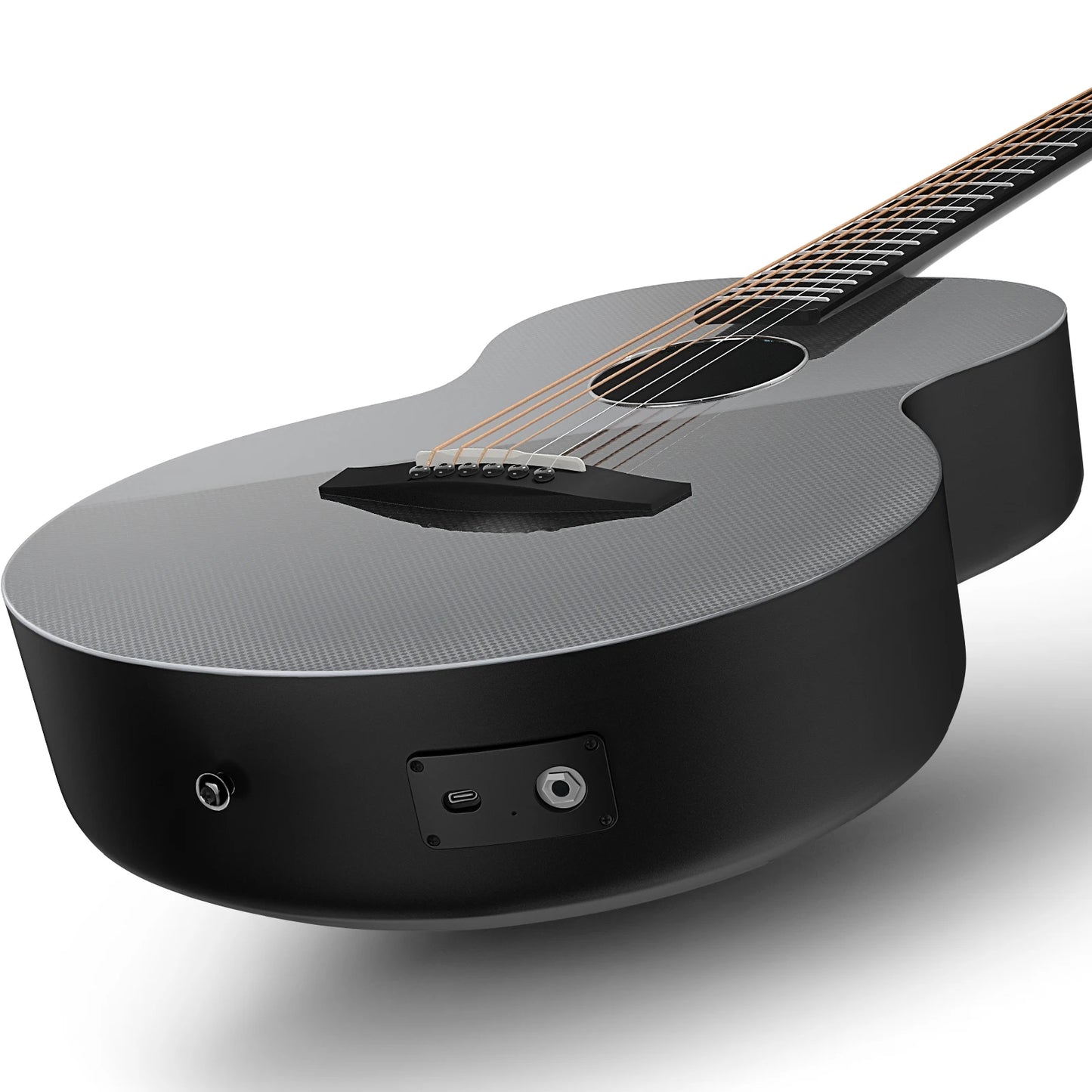 Enya Acoustic Electric Guitar Carbon Fiber X3 Pro Travel Guitar AcousticPlus Guitar Bundle with Gig Bag, Instrument Cable