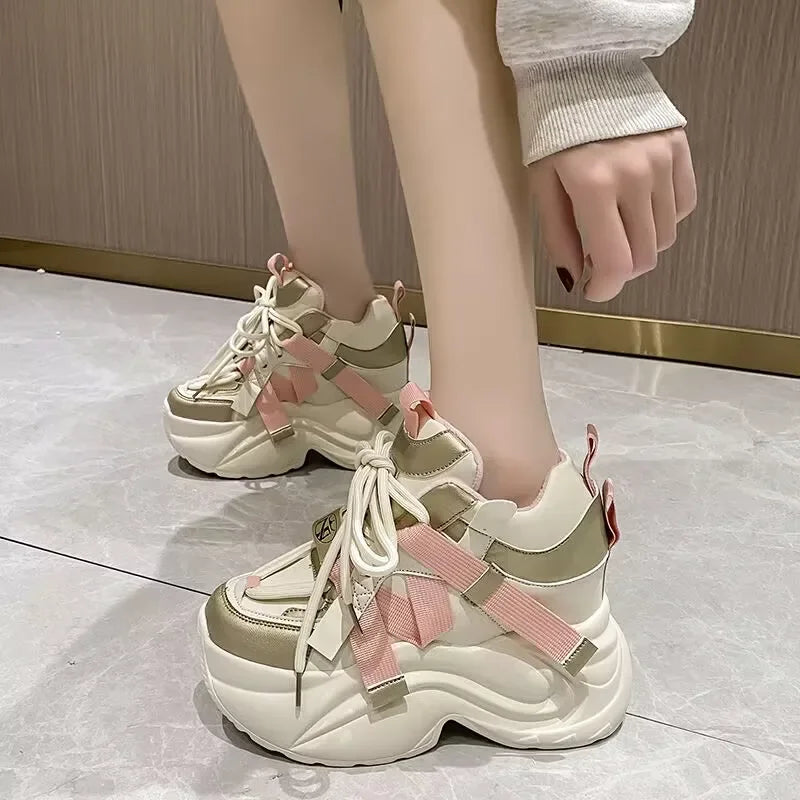 Walking Boots Women Paris Runner Shoes Thick Sole Mesh Breathable Casual Track Daddy Shoes Women Sneakers zapatillas de deporte