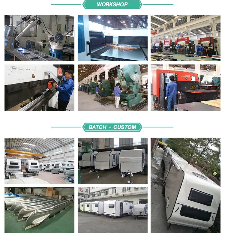 2019 New Kinlife Small Lightweight Aluminum Travel Trailer Frames Caravan