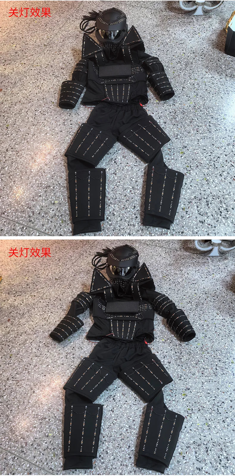 Nightclub Bar LED Costume Men Party Light Up Futuristic Clothing Stage Performance Robot Atmosphere Programming Rave Outfit