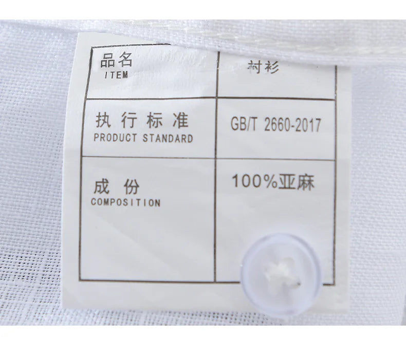 2024 New 100% Linen Long Sleeve Shirt for Men Loose Shirts No Bounce Fashion Striped Patchwork Men's Clothing