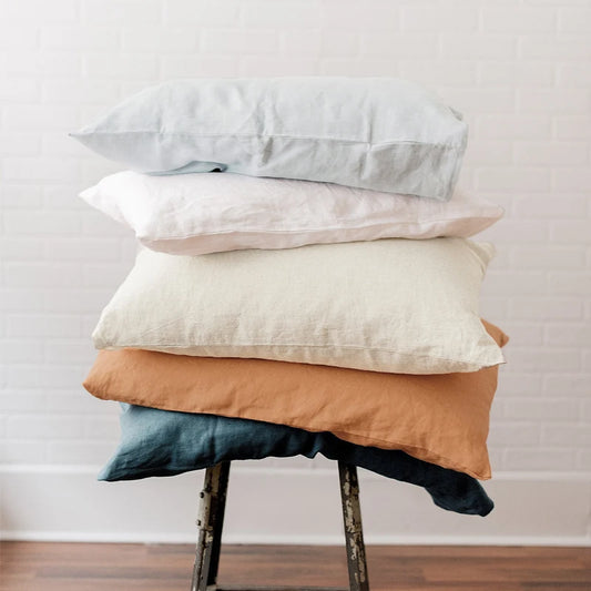 100% Linen Pillowcases, Solid Color Envelope Pillow Case, Bedding Bedroom Pillow Cover, 40x60cm/50x70cm/50x90cm