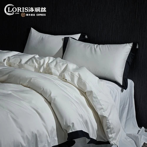 180 long-staple cotton bed four-piece cotton 100-cotton bed linen bedding of five-star hotel