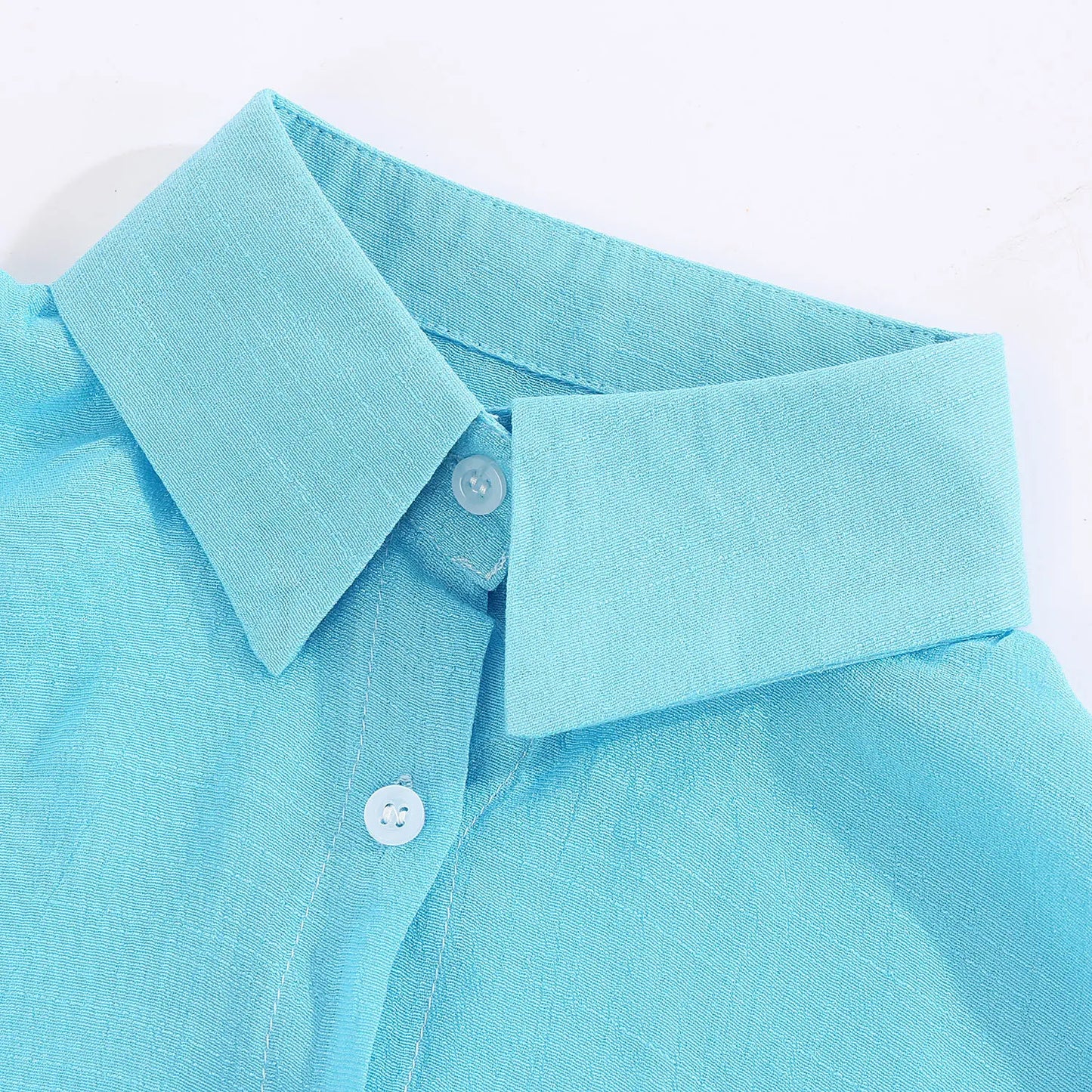 S-5XL Oversized Women Loose Cotton Linen Blouse Summer Fashion Lady Turn Down Collar Long Sleeve Solid Shirt Tops WYLP-D0002
