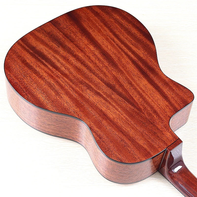 41 Inch Django Guitar Spruce Wood Top Gypsy Swing Acoustic Guitar Natural High Gloss Finish 6 String Folk Guitar Jango