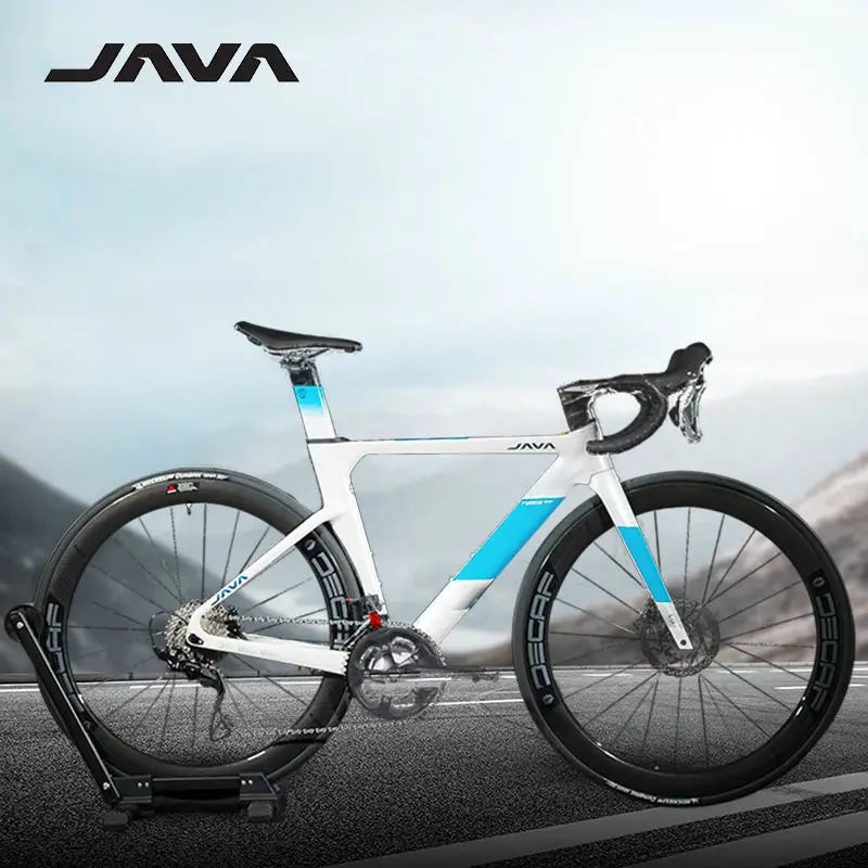 JAVA FUOCO TOP Road Bike 24 Speed Carbon Fiber Road Bicycle R7120 105 Hydraulic Disc Brake Racing Cycling Fuoco-Top DECAF UCI