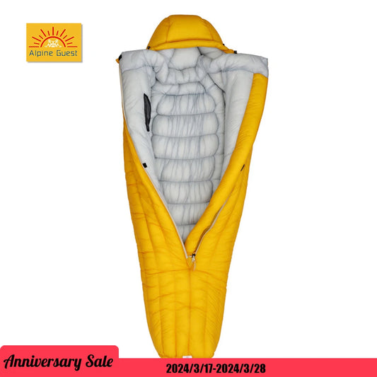 10D/7D Ultralight Down Sleeping Bag 800FP Dwon Outdoor Camping Hiking Sleeping Bags for Backpacking Adult Tourist